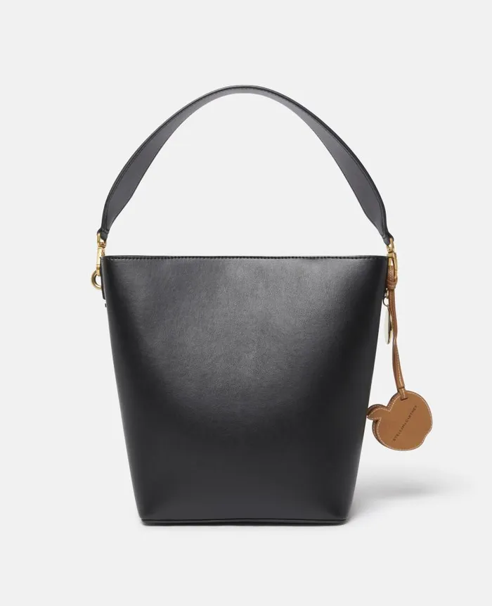 Women Crossbody Bags Stella McCartney Frayme Bucket Tote Bag Pitch Black