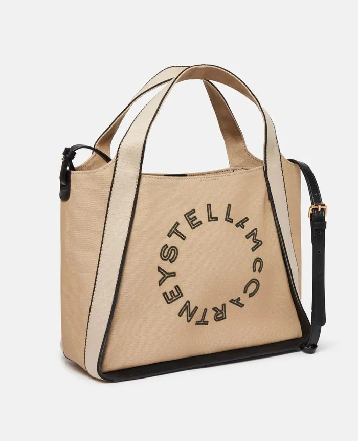 Women Crossbody Bags Stella McCartney Logo Bananatex Canvas Crossbody Bag Natural Women Crossbody Bags Stella McCartney Logo Bananatex Canvas Crossbody Bag Natural