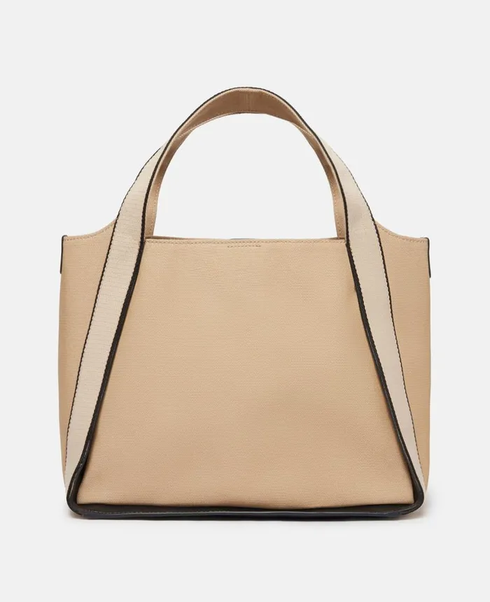 Women Crossbody Bags Stella McCartney Logo Bananatex Canvas Crossbody Bag Natural Women Crossbody Bags Stella McCartney Logo Bananatex Canvas Crossbody Bag Natural