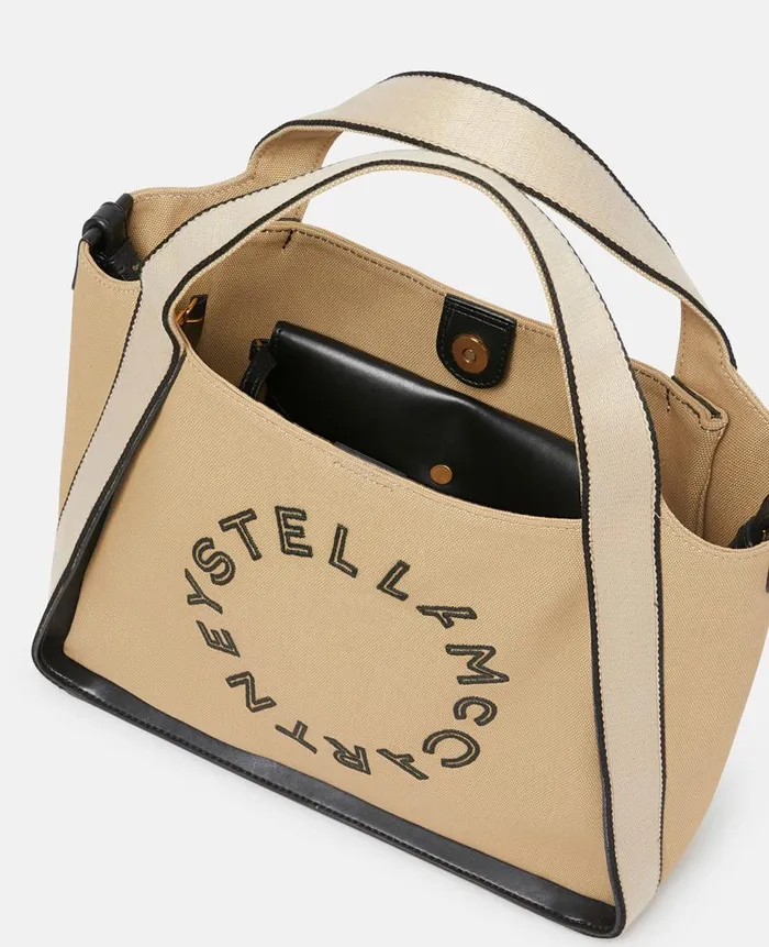 Women Crossbody Bags Stella McCartney Logo Bananatex Canvas Crossbody Bag Natural Women Crossbody Bags Stella McCartney Logo Bananatex Canvas Crossbody Bag Natural
