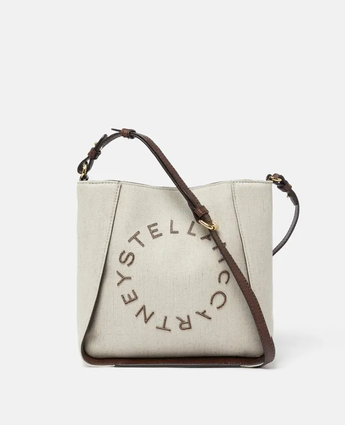 Women Crossbody Bags Stella McCartney Logo Crossbody Bag Birch White