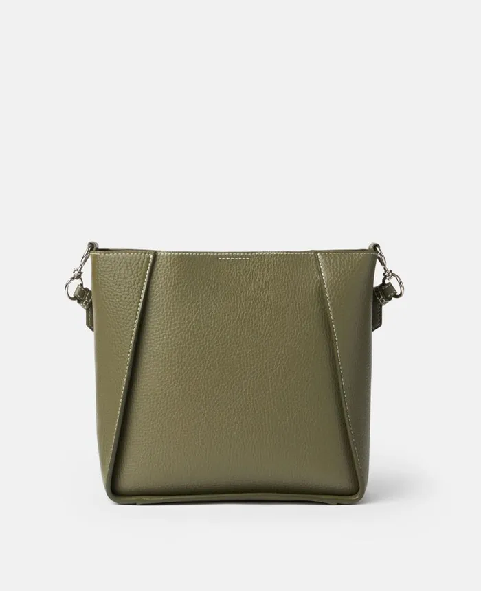 Women Crossbody Bags Stella McCartney Logo Crossbody Bag Military Green