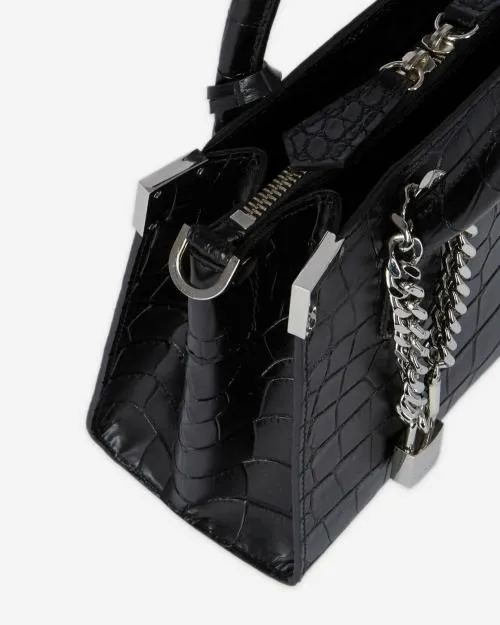 Women Crossbody Bags The Kooples Medium Ming Bag In Black Leather Black