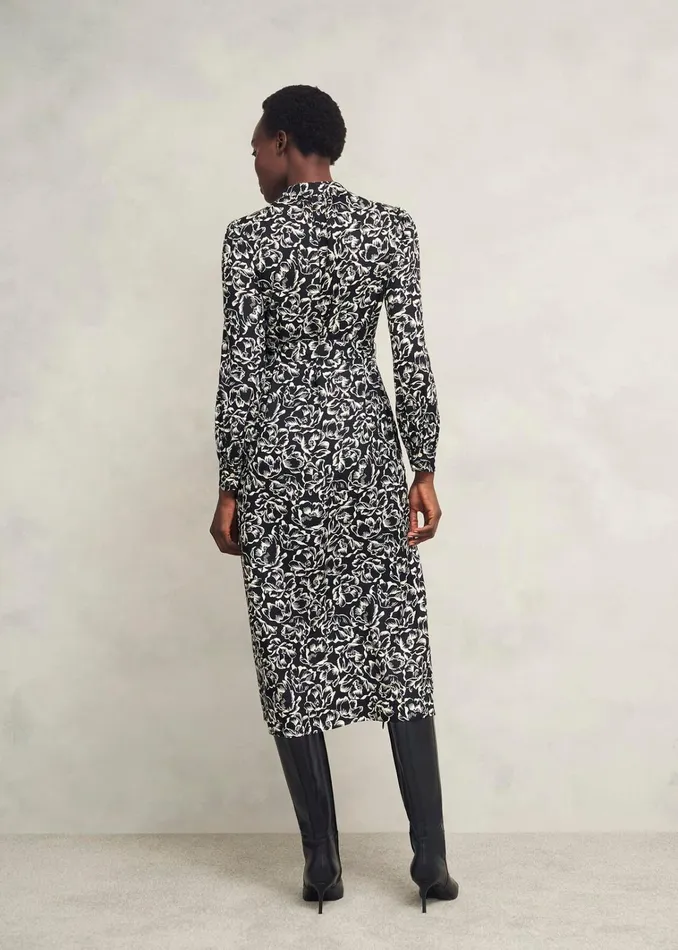 Women Cynthia Dress Black Cream Hobbs Dresses and Jumpsuits