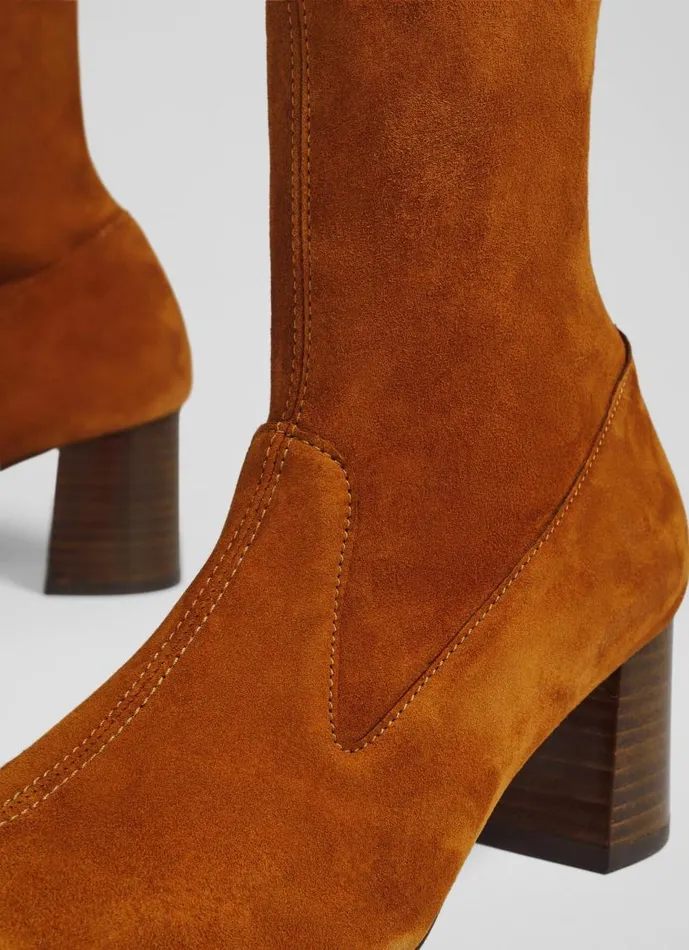 Women Davina Nutmeg Stretch Suede KneeHigh Boots Nutmeg LKBennett Boots Women Davina Nutmeg Stretch Suede KneeHigh Boots Nutmeg LKBennett Boots