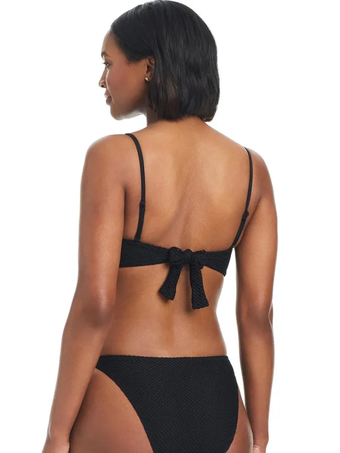 Women Double Trouble VWire Bandeau Bikini Top Black Sanctuary Clothing Swim Tops