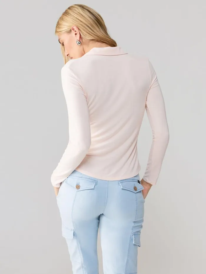 Women Dreamgirl Knit Button Up Top Rose Essence Sanctuary Clothing Tees and Tops Women Dreamgirl Knit Button Up Top Rose Essence Sanctuary Clothing Tees and Tops
