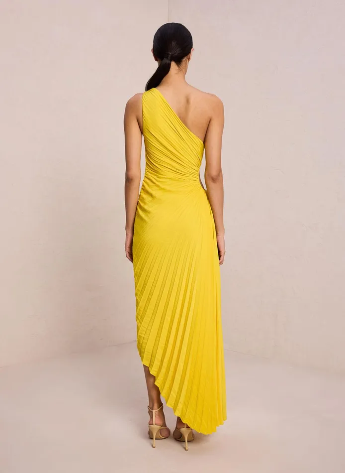 Women Dresses ALC Delfina Matte Pleated Dress Sole
