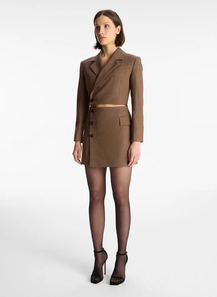 Women Dresses ALC Millie Cut Out Blazer Dress Chestnut Multi