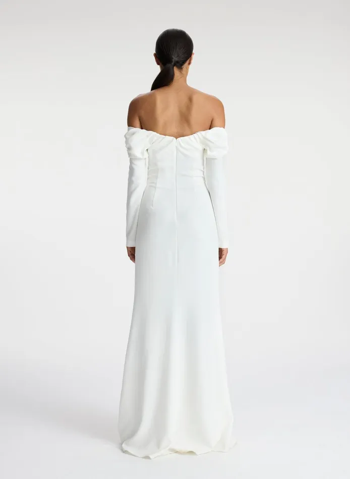 Women Dresses ALC Nora Off Shoulder Gown White