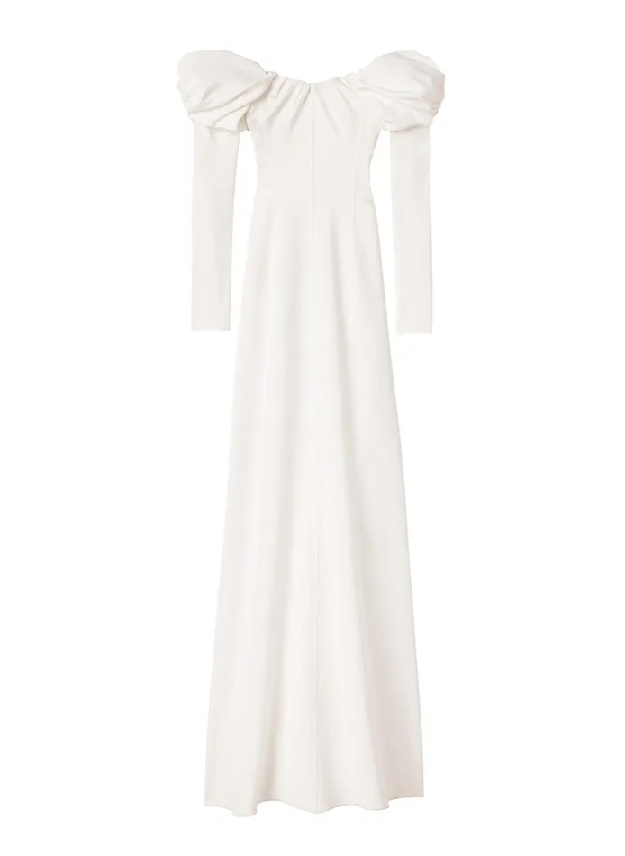 Women Dresses ALC Nora Off Shoulder Gown White