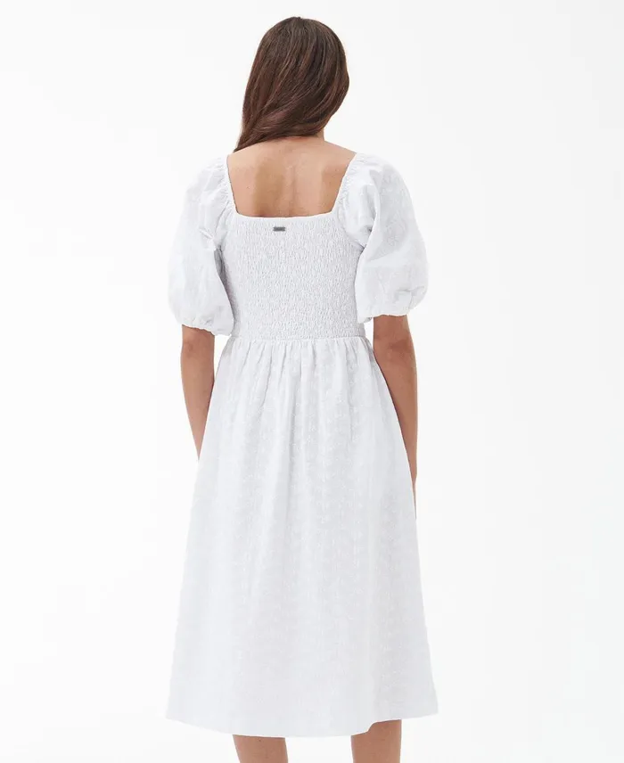 Women Dresses and Skirts Barbour Areca Midi Dress Classic White Women Dresses and Skirts Barbour Areca Midi Dress Classic White
