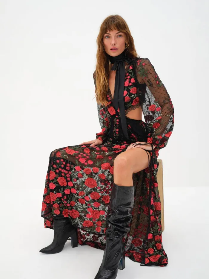 Women Dresses For Love and Lemons Araceli Maxi Dress Black Women Dresses For Love and Lemons Araceli Maxi Dress Black