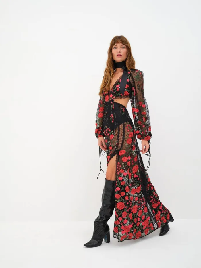 Women Dresses For Love and Lemons Araceli Maxi Dress Black Women Dresses For Love and Lemons Araceli Maxi Dress Black