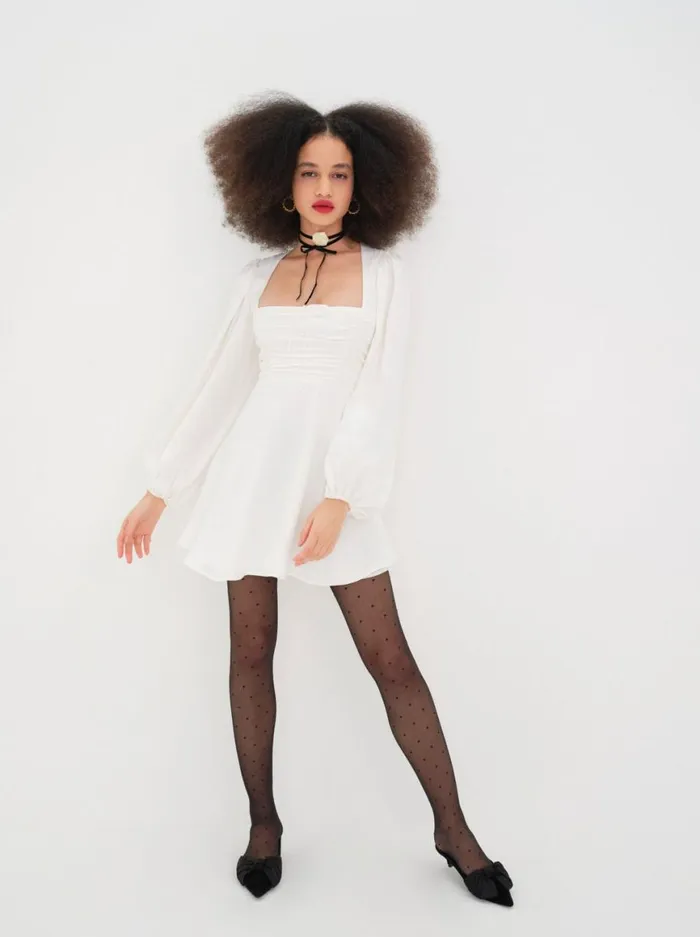 Women Dresses For Love and Lemons Beatrice Mini Dress White Women Dresses For Love and Lemons Beatrice Mini Dress White