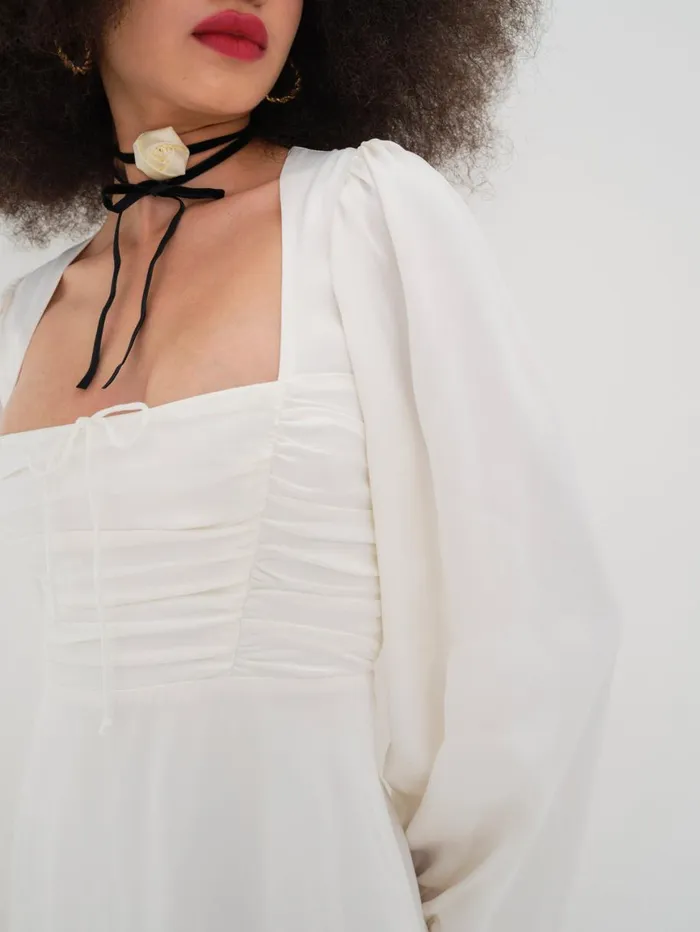 Women Dresses For Love and Lemons Beatrice Mini Dress White Women Dresses For Love and Lemons Beatrice Mini Dress White