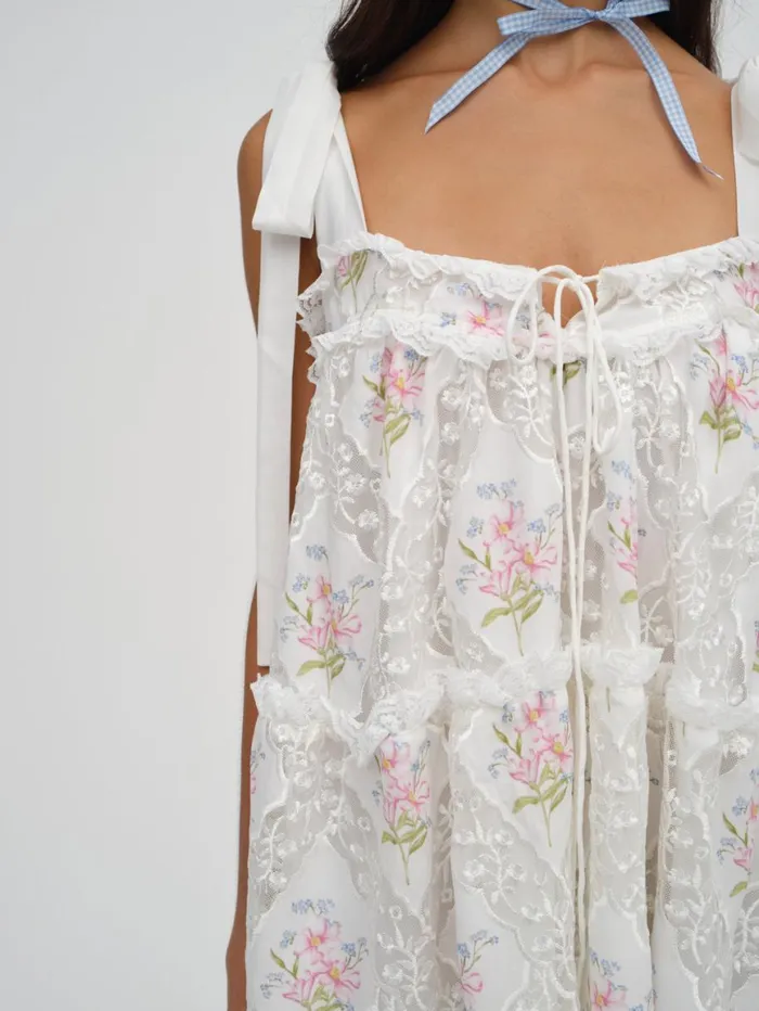 Women Dresses For Love and Lemons Dakota Mini Dress White Women Dresses For Love and Lemons Dakota Mini Dress White