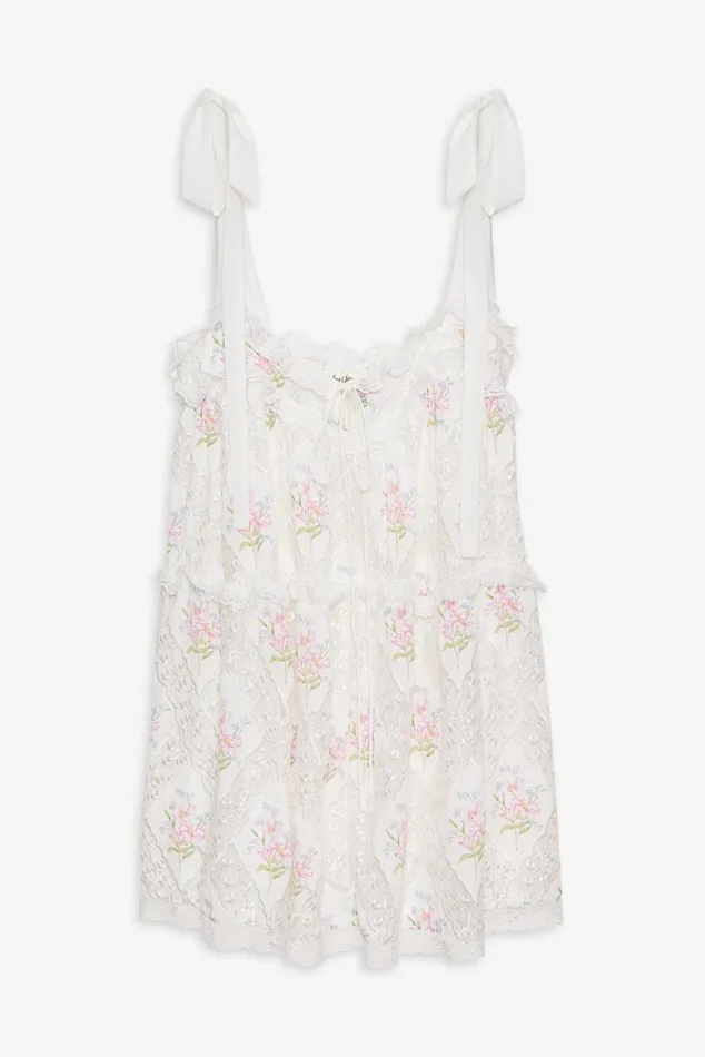 Women Dresses For Love and Lemons Dakota Mini Dress White Women Dresses For Love and Lemons Dakota Mini Dress White