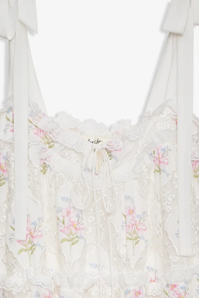Women Dresses For Love and Lemons Dakota Mini Dress White Women Dresses For Love and Lemons Dakota Mini Dress White