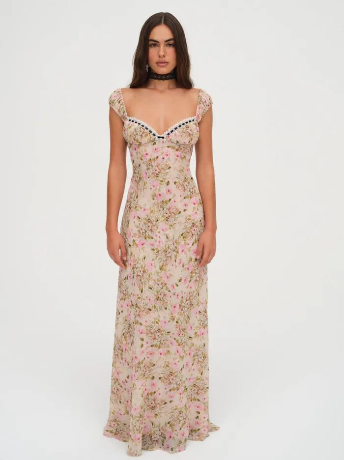 Women Dresses For Love and Lemons Emmaline Maxi Dress Yellow