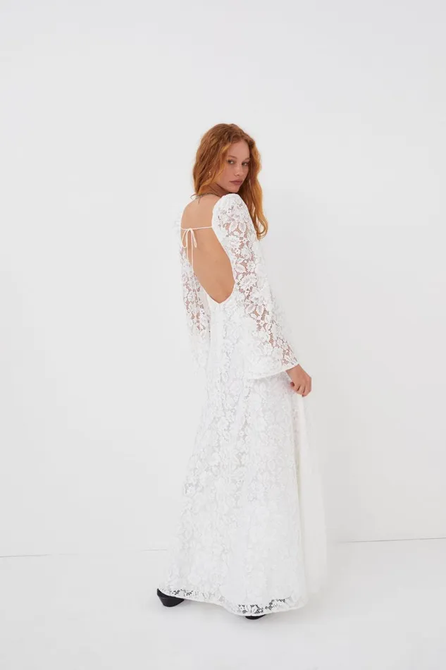 Women Dresses For Love and Lemons Frances Maxi Dress White Women Dresses For Love and Lemons Frances Maxi Dress White