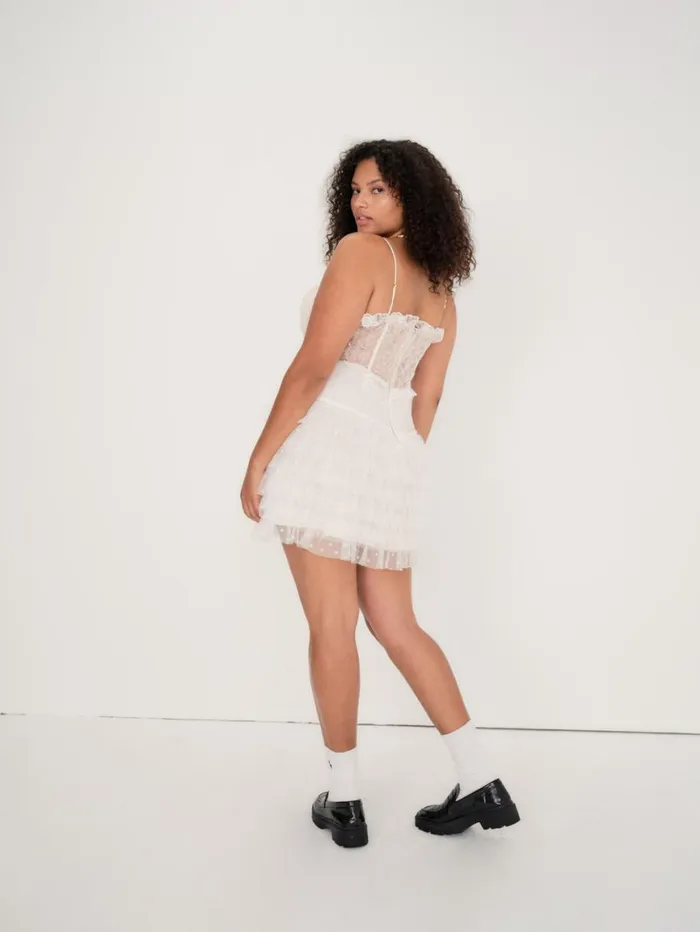 Women Dresses For Love and Lemons Jules Mini Dress White Women Dresses For Love and Lemons Jules Mini Dress White