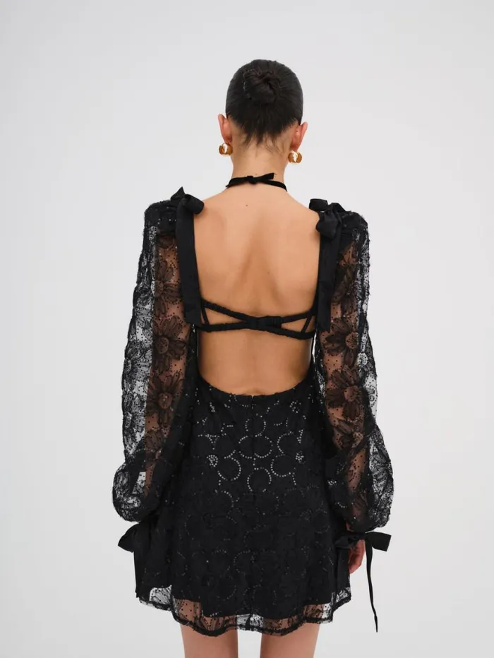 Women Dresses For Love and Lemons Kiersten Mini Dress Black Women Dresses For Love and Lemons Kiersten Mini Dress Black