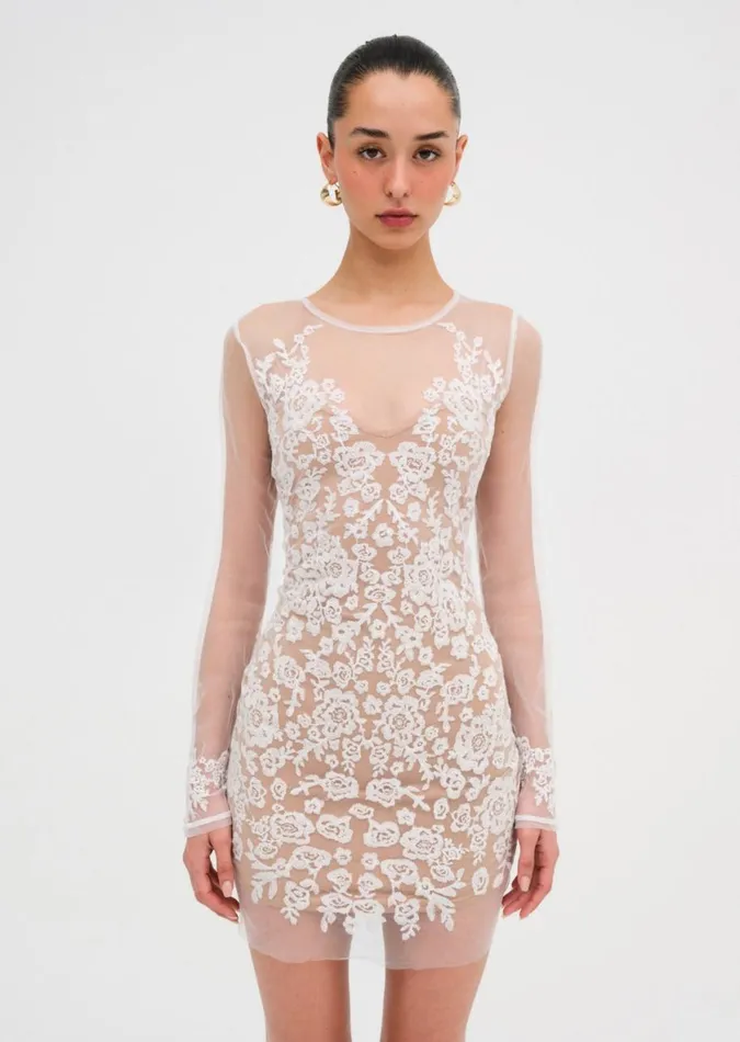 Women Dresses For Love and Lemons Luau Mini Dress White