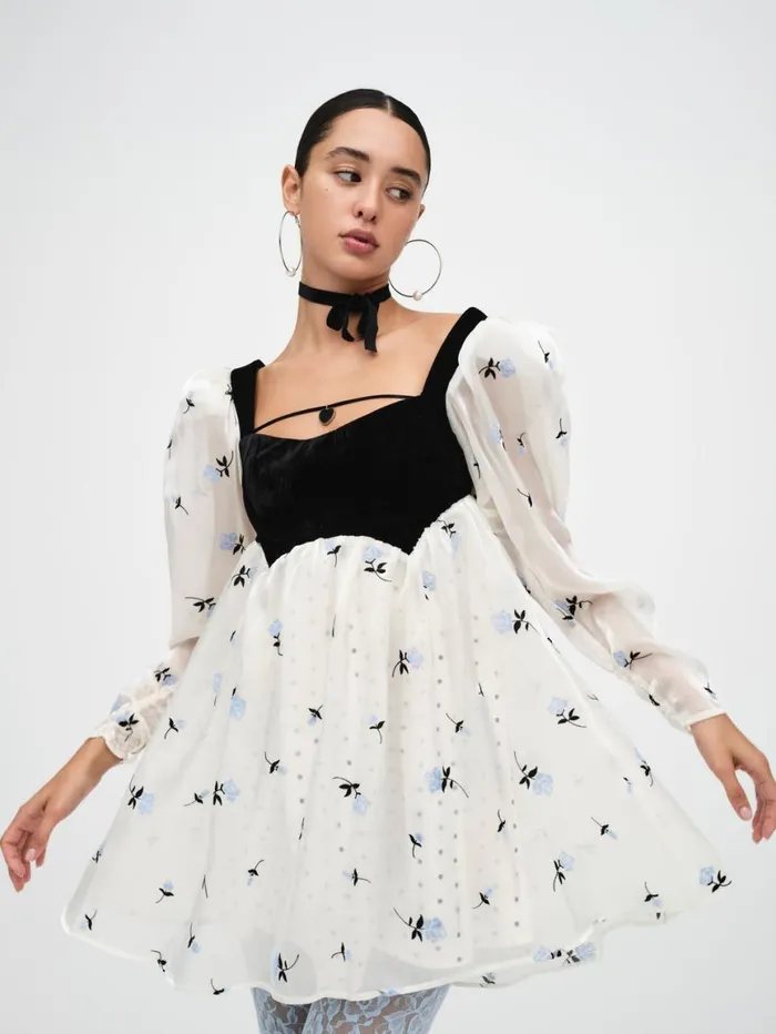 Women Dresses For Love and Lemons Marcella Mini Dress White