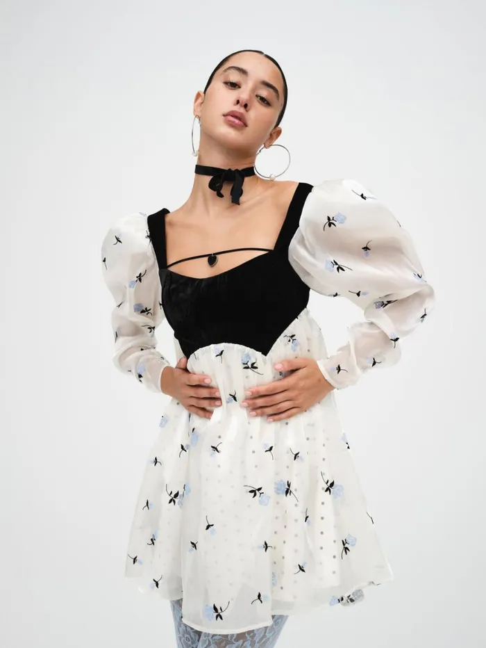 Women Dresses For Love and Lemons Marcella Mini Dress White Women Dresses For Love and Lemons Marcella Mini Dress White