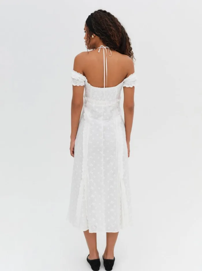 Women Dresses For Love and Lemons Marlowe Midi Dress White Women Dresses For Love and Lemons Marlowe Midi Dress White