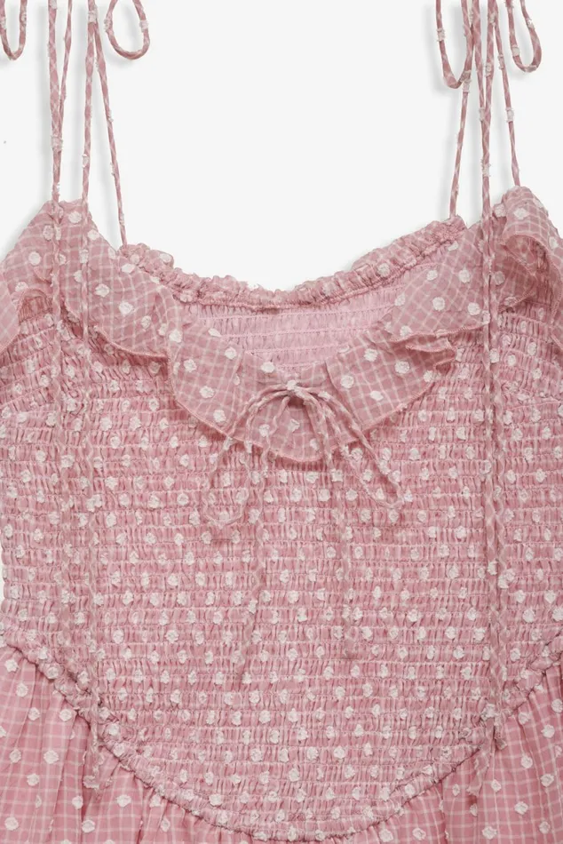 Women Dresses For Love and Lemons Maxine Midi Dress Pink Women Dresses For Love and Lemons Maxine Midi Dress Pink