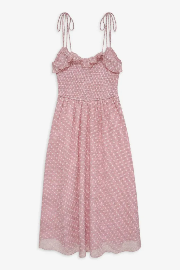 Women Dresses For Love and Lemons Maxine Midi Dress Pink Women Dresses For Love and Lemons Maxine Midi Dress Pink