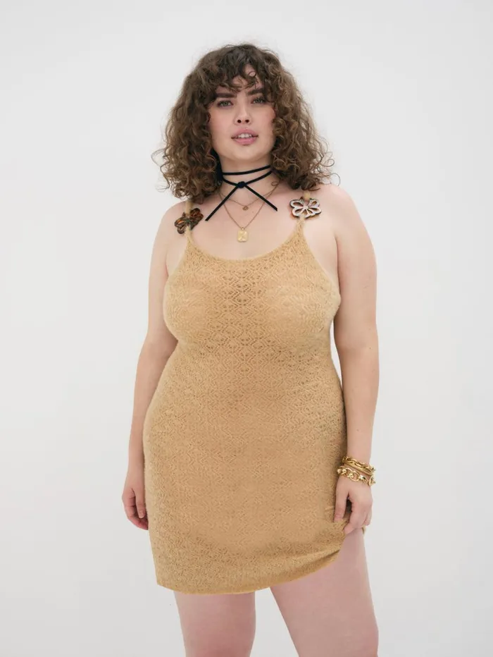 Women Dresses For Love and Lemons Mirabel Mini Dress Beige Women Dresses For Love and Lemons Mirabel Mini Dress Beige