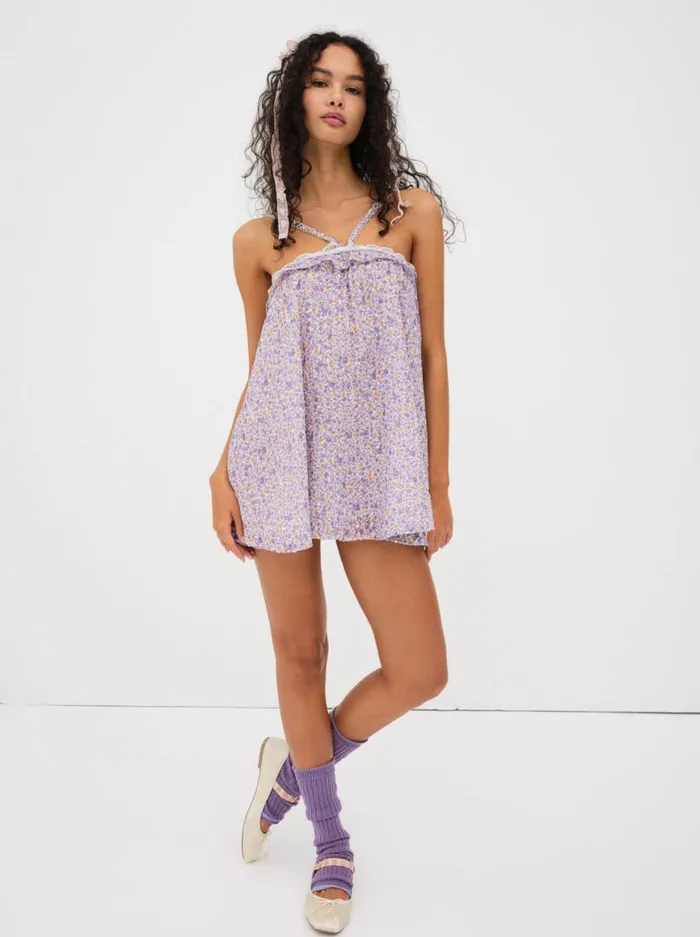 Women Dresses For Love and Lemons Mitra Mini Dress Lavender Women Dresses For Love and Lemons Mitra Mini Dress Lavender