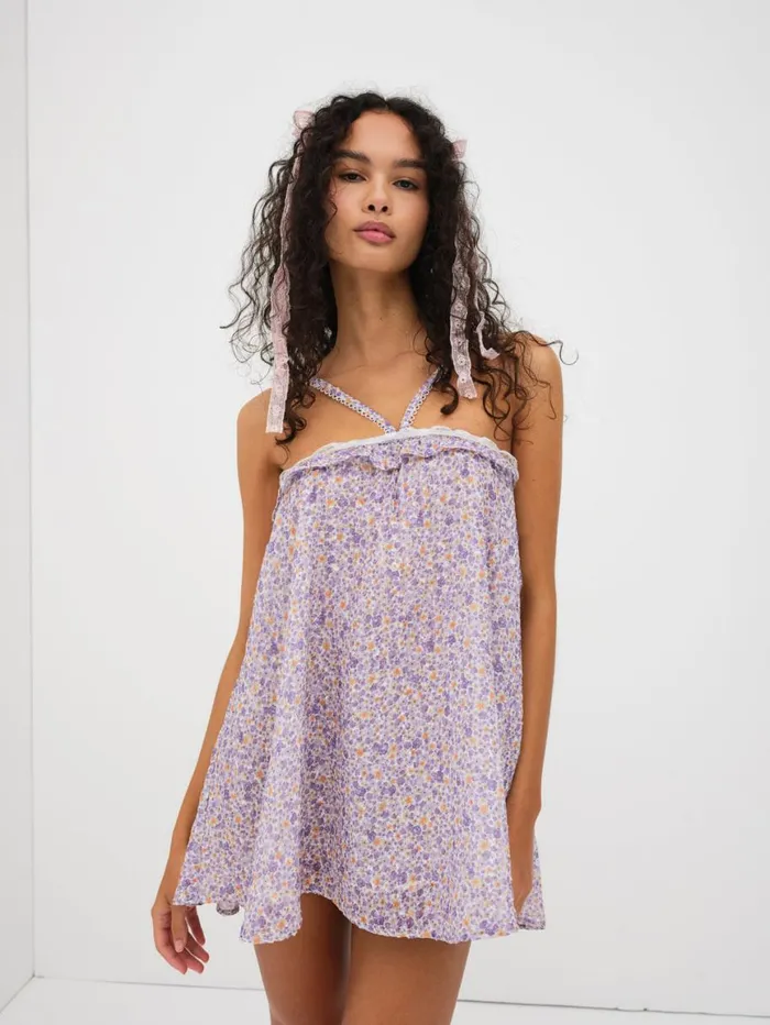 Women Dresses For Love and Lemons Mitra Mini Dress Lavender Women Dresses For Love and Lemons Mitra Mini Dress Lavender