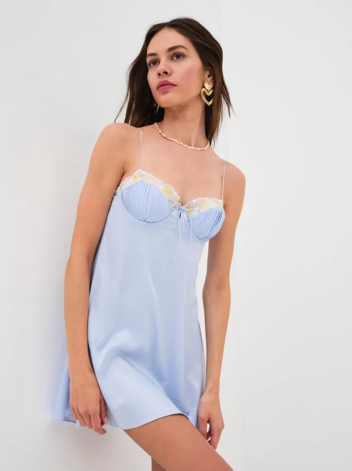 Women Dresses For Love and Lemons Paloma Slip Dress Blue Women Dresses For Love and Lemons Paloma Slip Dress Blue