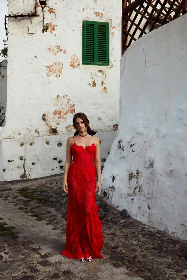 Women Dresses For Love and Lemons Shirley Lace Maxi Dress Red Women Dresses For Love and Lemons Shirley Lace Maxi Dress Red