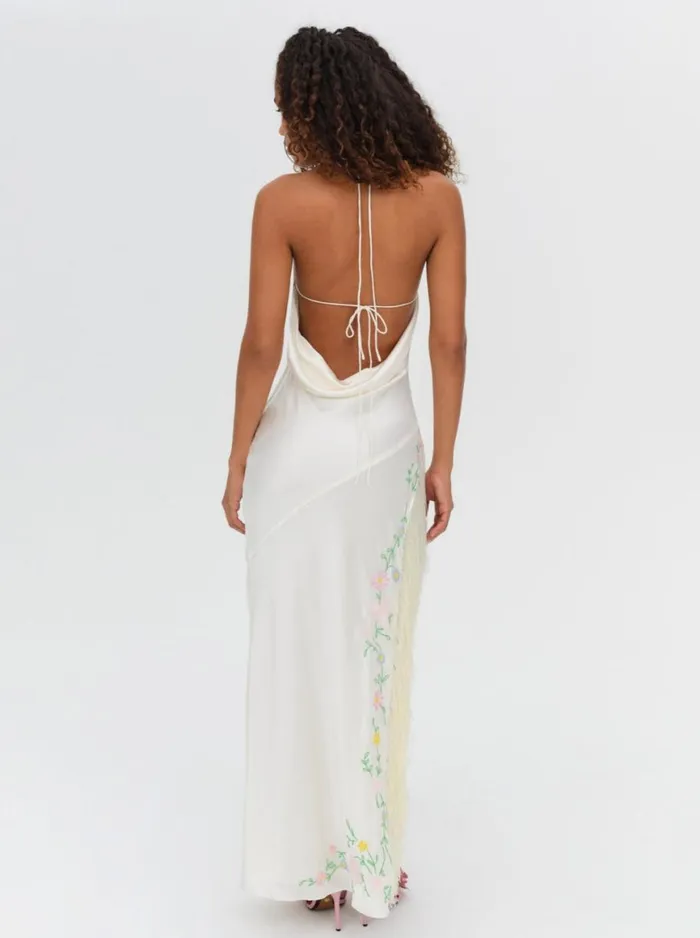 Women Dresses For Love and Lemons Tina Embroidered Maxi Dress Ivory Women Dresses For Love and Lemons Tina Embroidered Maxi Dress Ivory
