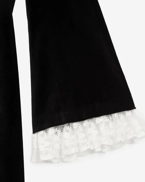 Women Dresses The Kooples Short Black Velvet Dress Black