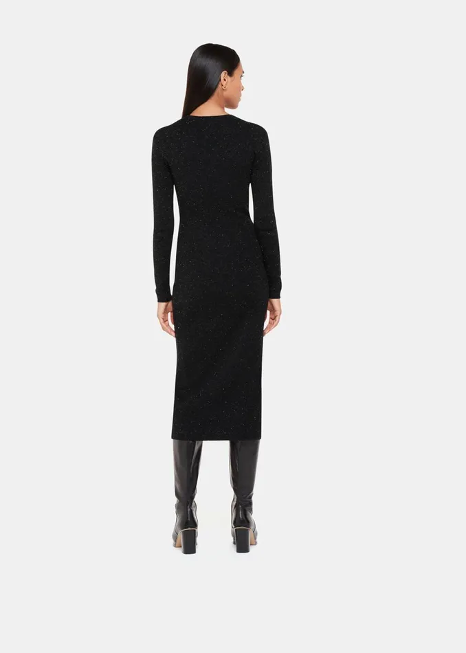 Women Dresses Whistles Black Annie Sparkle Knit Dress