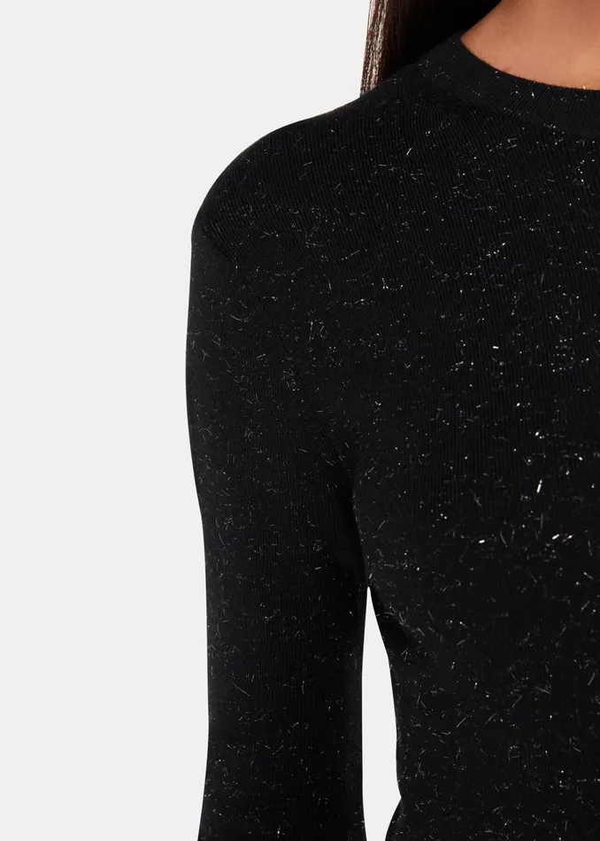Women Dresses Whistles Black Annie Sparkle Knit Dress