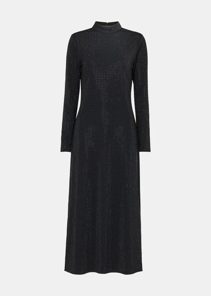 Women Dresses Whistles Black Hot Fix Jersey Midi Dress
