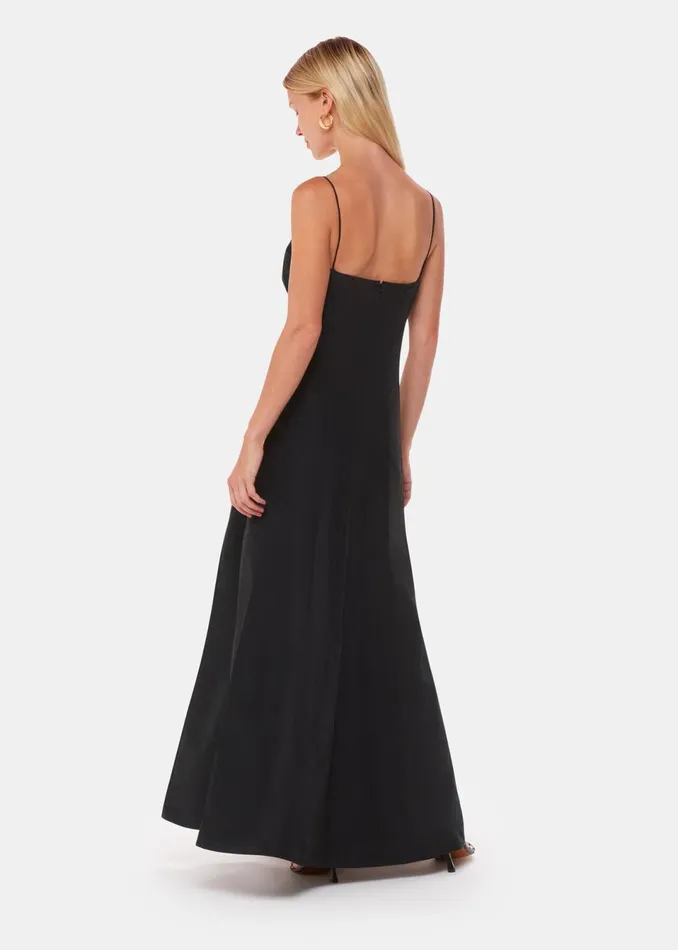 Women Dresses Whistles Black Laverne Taffeta Maxi Dress