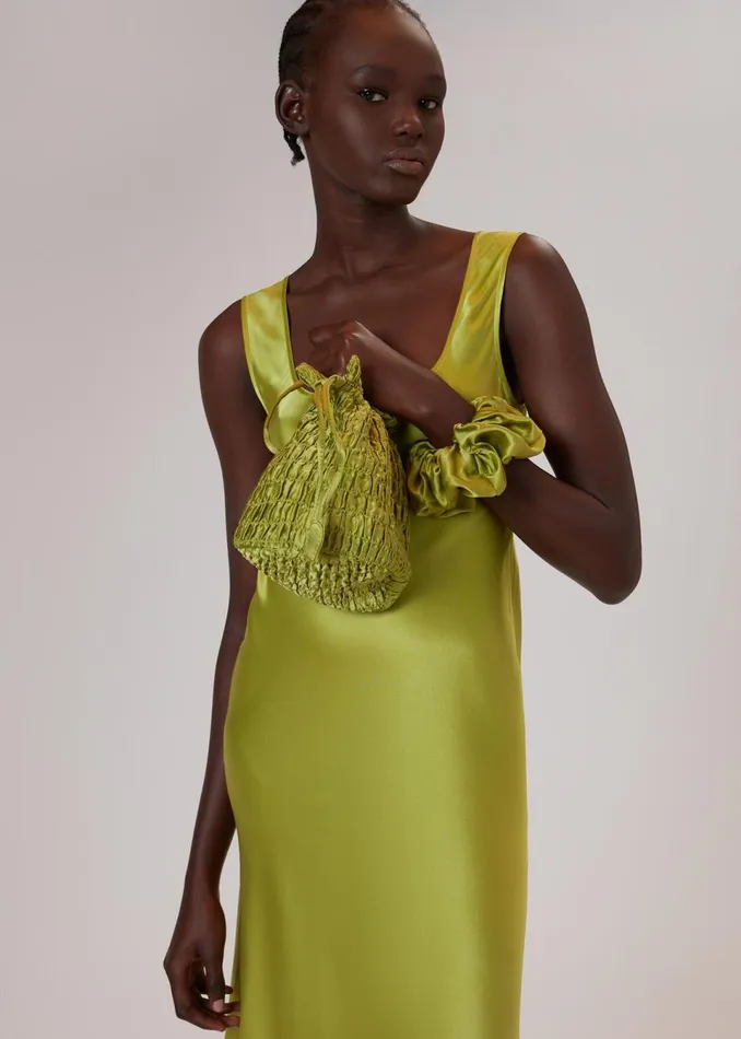 Women Dresses Whistles Green Hai Slip Dress