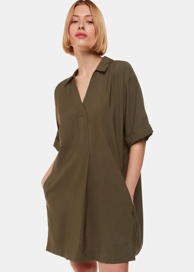 Women Dresses Whistles Khaki Melanie Dress