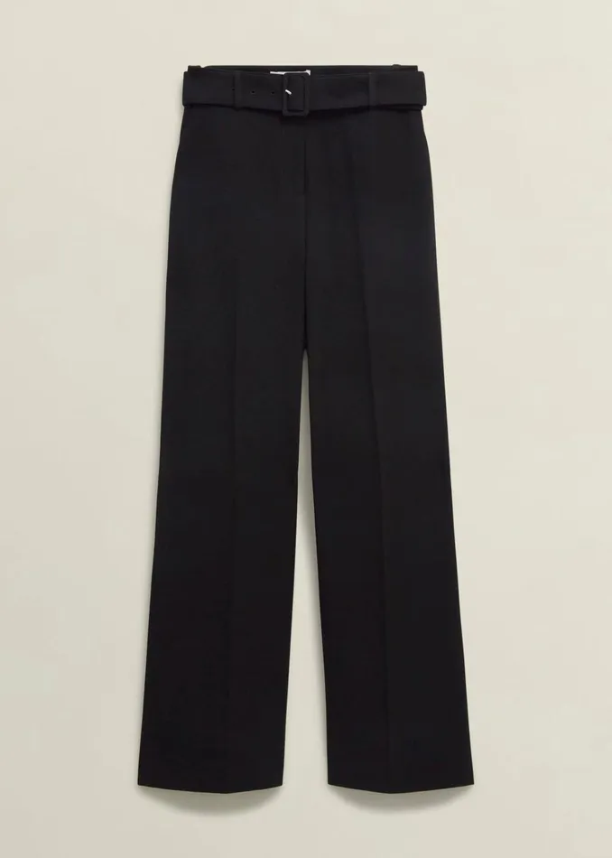 Women Drew Wide Trousers Black Hobbs Trousers