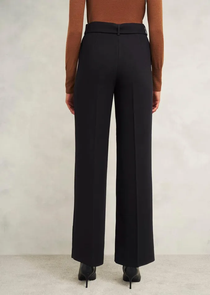 Women Drew Wide Trousers Black Hobbs Trousers