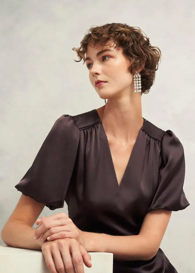 Women Eastbury Dress Deep Brown Hobbs Dresses and Jumpsuits