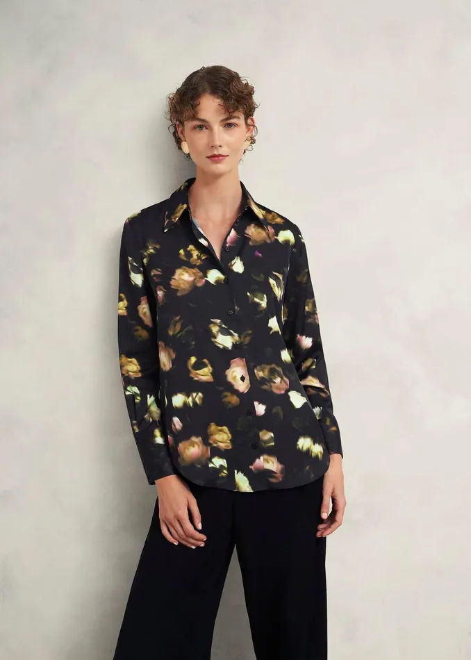 Women Eden Shirt Black Multi Hobbs Tops